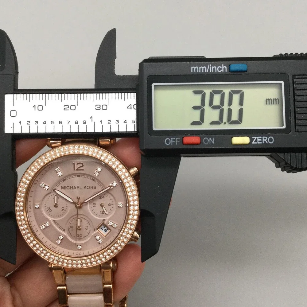 Michael Kors Parker Women Watch MK-5896 Rose Gold Tone BOX New Battery 7.25" - Picture 13 of 15
